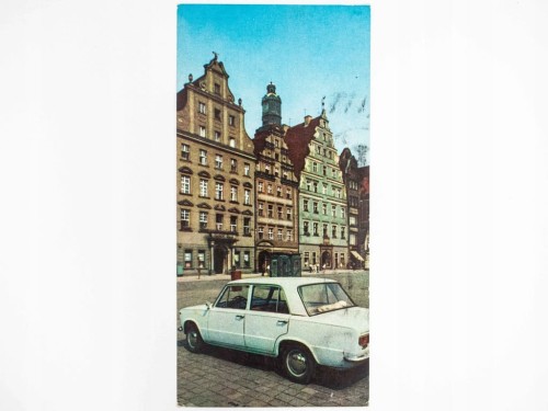 WROCŁAW - KAMIENICE PRZY RYNKU FIAT 125P PRL