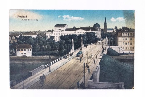 POZNAŃ - MOST TEATRALNY, TRAMWAJ 1936