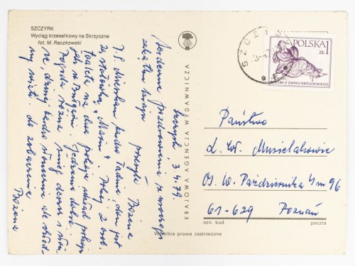 SZCZYRK - WYCIĄG KRZESEŁKOWY NA SKRZYCZNE 1979 PRL