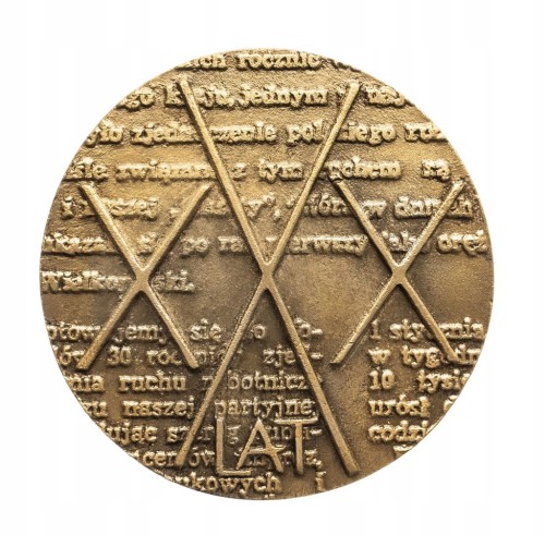 MEDAL 30 LAT GAZETY ZACHODNIEJ POZNAŃ - KALISZ - KONIN - LESZNO - PIŁA 1978