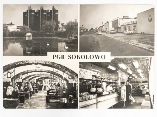 SOKOŁOWO K. WRZEŚNI - PGR SOKOŁOWO KAWIARNIA BACHUS SKLEP RZEPICHA 1974 PRL