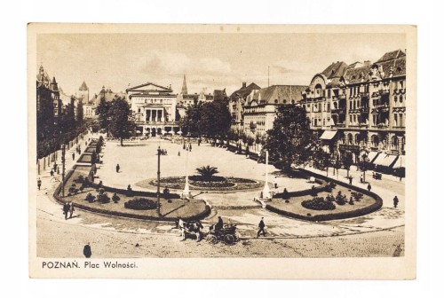 POZNAŃ - PLAC WOLNOŚCI, BRYCZKA 1936