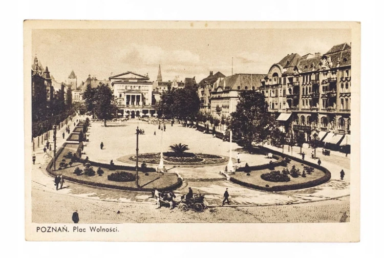 POZNAŃ - PLAC WOLNOŚCI, BRYCZKA 1936