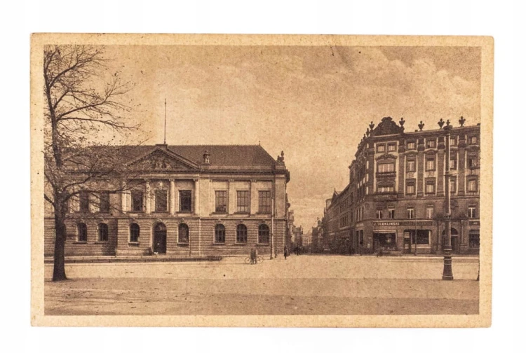 POZNAŃ - PLAC WOLNOŚCI, ULICA NOWA, SKLEPY, ROWER 1929