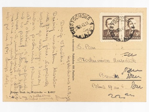 CZĘSTOCHOWA - JASNA GÓRA 1949 PRL