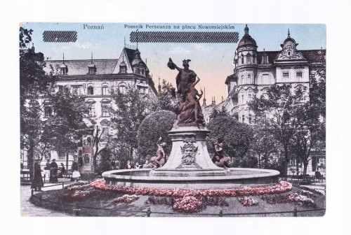 POZNAŃ - POMNIK PERSEUSZA NA PLACU NOWOMIEJSKIM 1929