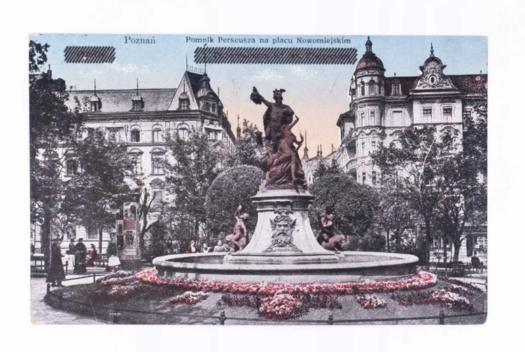 POZNAŃ - POMNIK PERSEUSZA NA PLACU NOWOMIEJSKIM 1929