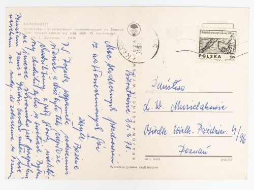 KARKONOSZE - SCHRONISKO I OBSERWATORIUM METEOROLOGICZNE NA ŚNIEŻCE 1978 PRL