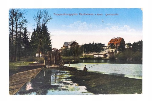ŚWIĘTOSZÓW - POLIGON, ŻOŁNIERZ NA RYBACH 1914
