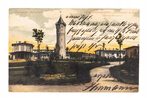 ŚWIĘTOSZÓW - POLIGON, WIEŻA CIŚNIEŃ, KOSZARY 1906 (GORZÓW WIELKOPOLSKI)