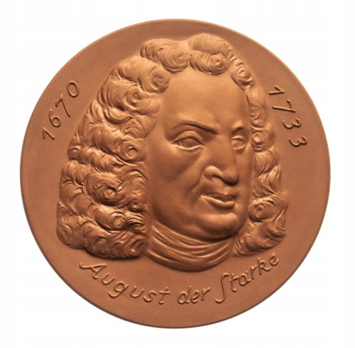 Polska, Saksonia, August II Mocny, Medal pamiątkowy, 1988