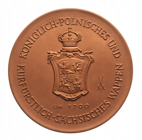 Polska, Saksonia, August II Mocny, Medal pamiątkowy, 1988