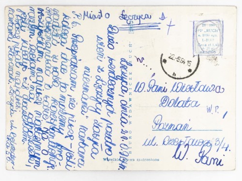 ŁĘCZYCA - OSIEDLE MIESZKANIOWE PRZY UL. BELWEDERSKIEJ 1964 PRL