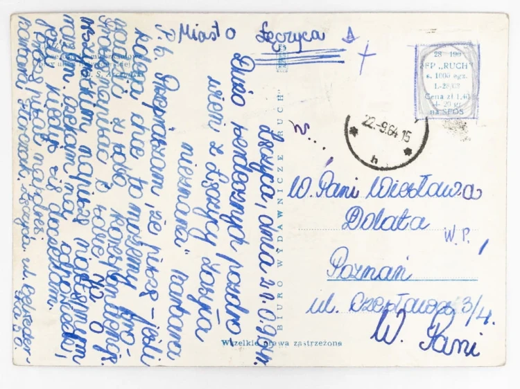 ŁĘCZYCA - OSIEDLE MIESZKANIOWE PRZY UL. BELWEDERSKIEJ 1964 PRL