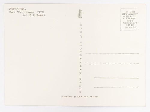 OSTROŁĘKA - DOM WYCIECZKOWY PTTK 1967 PRL