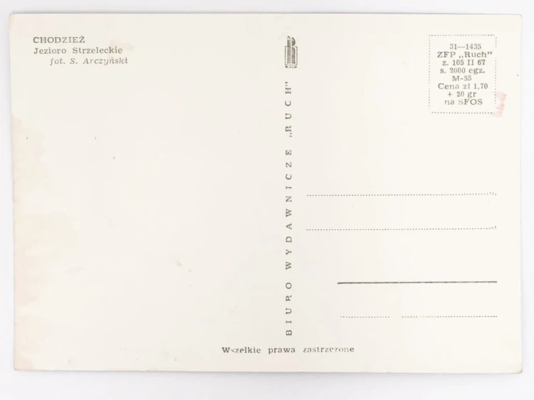 CHODZIEŻ - JEZIORO STRZELECKIE 1967 PRL