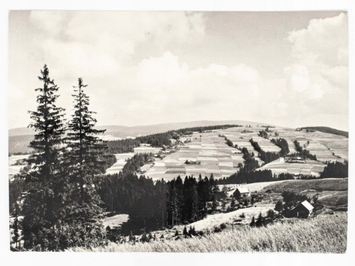 BESKID ŚLĄSKI - PANORAMA OKOLIC KONIAKOWA 1969 PRL