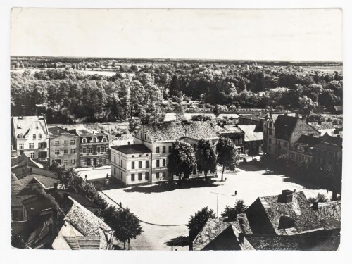 WOLSZTYN - PANORAMA Z RYNKIEM 1964 PRL