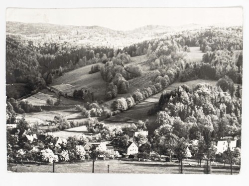 PIECHOWICE - PANORAMA GÓRSKA Z MIECHOWICAMI W GŁEBI 1965 PRL