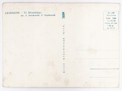 CZARNKÓW - UL. SIKORSKIEGO LATA 60. / 70. PRL