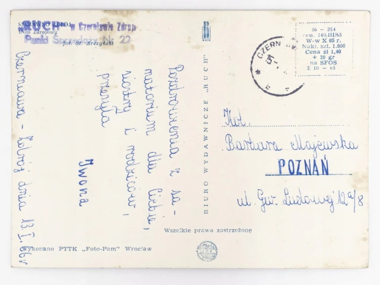 SZCZAWNO-ZDRÓJ - DOM ZDROJOWY 1966 PRL