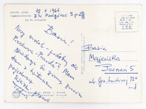 JEDLINA-ZDRÓJ - PANORAMA Z KOŚCIOŁEM IM. RAFAŁA SZYBKIEGO 1966 PRL