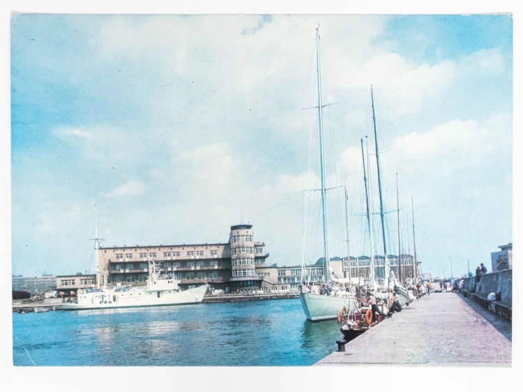 GDYNIA - BASEN ŻEGLARSKI IM. GEN. ZARUSKIEGO WYŻSZA SZKOŁA MORSKA 1977 PRL