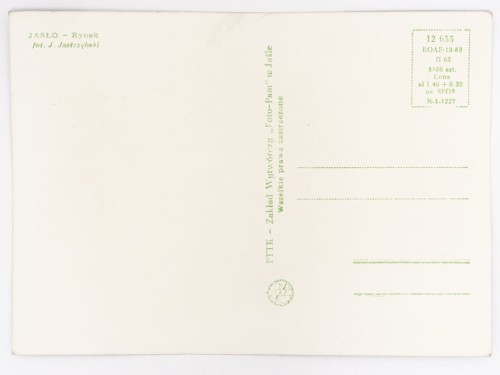 JASŁO - FRAGMENT RYNKU 1965 PRL
