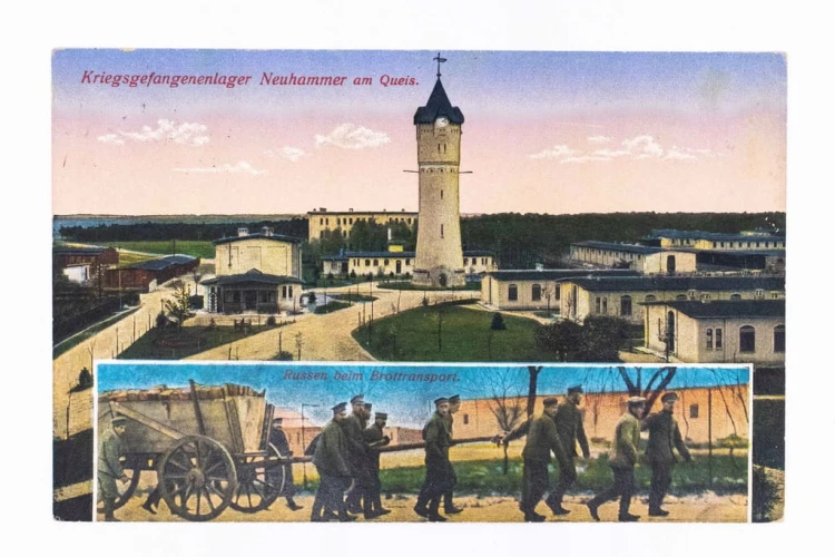 ŚWIĘTOSZÓW - POLIGON, WIEŻA CIŚNIEŃ, KOSZARY, JEŃCY ROSYJSCY 1915 (WROCŁAW)