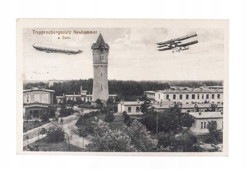 ŚWIĘTOSZÓW - POLIGON, WIEŻA CIŚNIEŃ, KOSZARY, STEROWIEC 1914