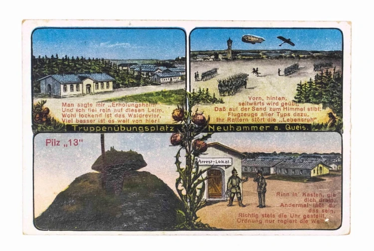 ŚWIĘTOSZÓW - POLIGON, KOSZARY, ARESZT, WOJSKO 1917
