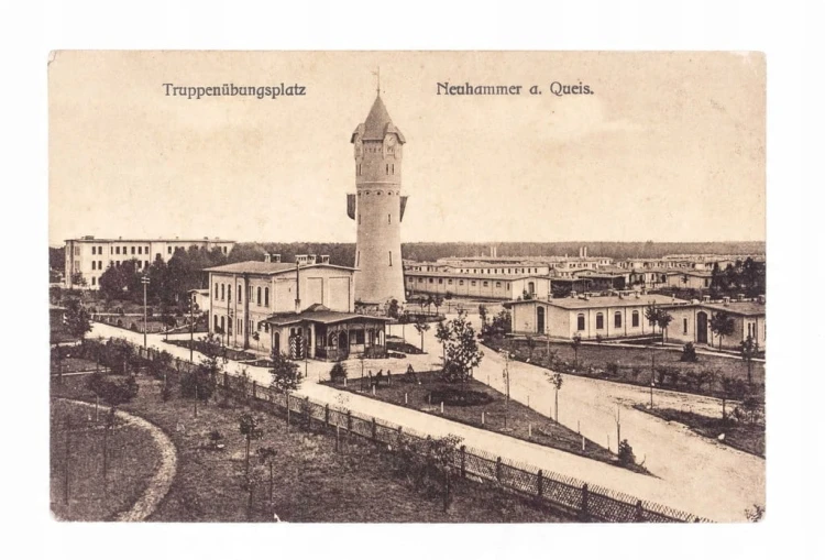 ŚWIĘTOSZÓW - POLIGON, WIEŻA CIŚNIEŃ, KOSZARY 1911 (MILICZ)