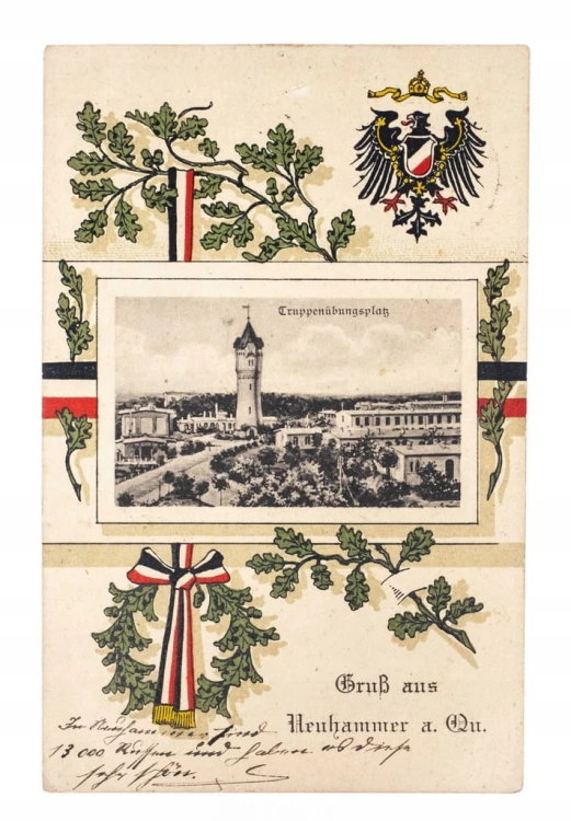 ŚWIĘTOSZÓW - POLIGON, WIEŻA CIŚNIEŃ, KOSZARY 1915 (LESZNO)