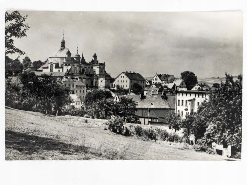 WAMBIERZYCE - PANORAMA MIASTA Z WIDOKIEM NA BAZYLIKĘ LATA 60. PRL