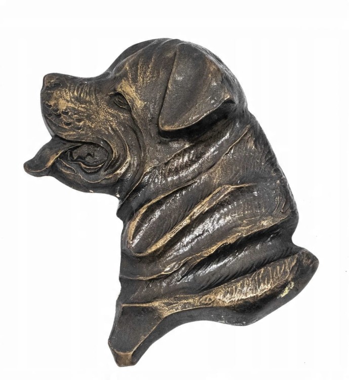 STARA PLAKIETA PIES ROTTWEILER (MOSIĄDZ / BRĄZ)
