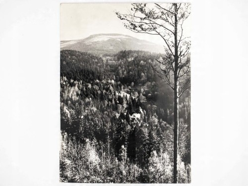 MIĘDZYGÓRZE - PANORAMA SCHRONISKO PTTK NA ŚNIEŻNIKU KŁODZKIM 1964 PRL