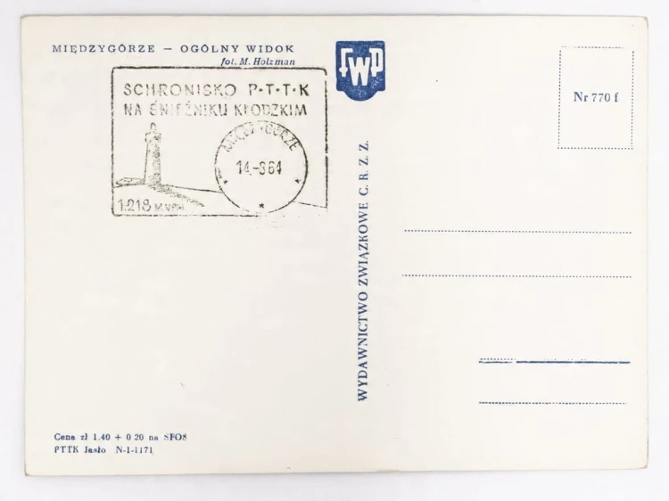 MIĘDZYGÓRZE - PANORAMA SCHRONISKO PTTK NA ŚNIEŻNIKU KŁODZKIM 1964 PRL