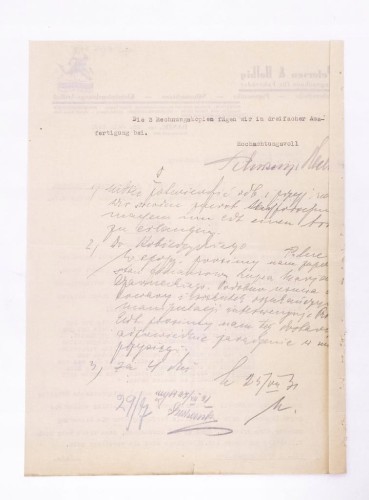 STARE PISMO - ROWERY, MASZYNY DO SZYCIA, PETERSEN & HELBIG, GDAŃSK 1931