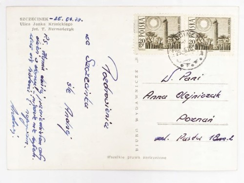 SZCZECINEK - UL. JANKA KRASICKIEGO 1970 PRL