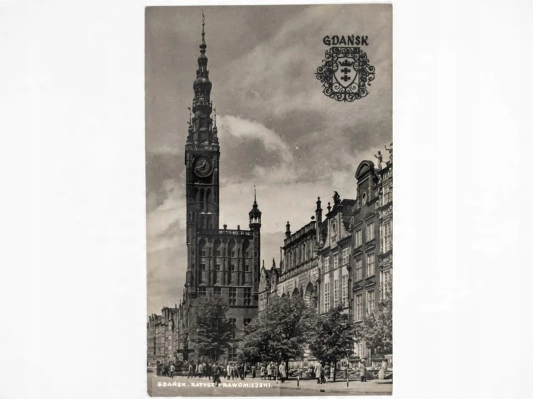 GDAŃSK - RATUSZ MIEJSKI LATA 50. / 60. PRL