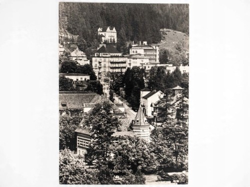 KRYNICA-ZDRÓJ - PANORAMA Z WIDOKIEM NA UZDROWISKO 1963 PRL