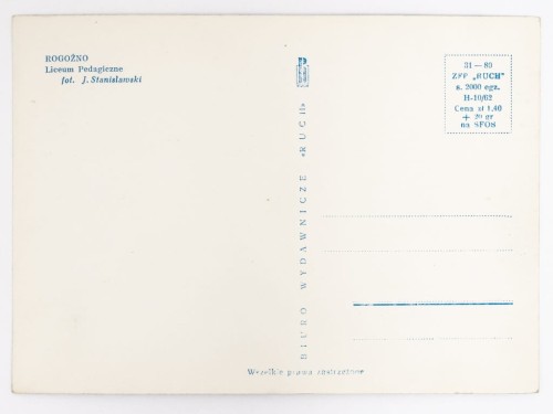 ROGOŹNO - LICEUM PEDAGOGICZNE LATA 60. PRL