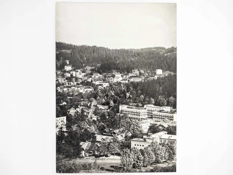 KRYNICA-ZDRÓJ - PANORAMA MIEJSKA 1964 PRL