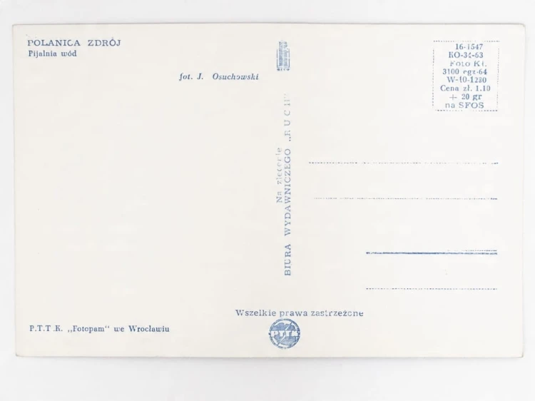 POLANICA-ZDRÓJ - PIJALNIA WÓD DOMU ZDROJOWEGO WIELKA PIENIAWA LATA 60. PRL