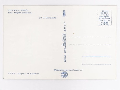 POLANICA-ZDRÓJ - TARAS BUDYNKU SANATORIUM WIELKA PIENIAWA LATA 60. PRL