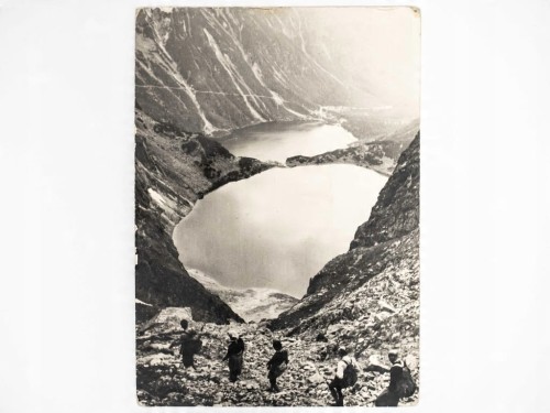 TATRY - CZARNY STAW I MORSKIE OKO, WIDOK ZE ŚCIEŻKI NA RYSY PRL
