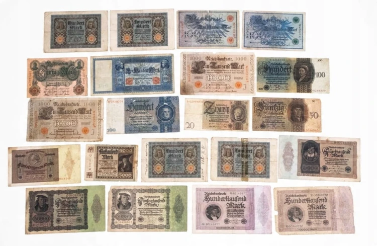 NIEMCY - ZESTAW BANKNOTÓW 1908 - 1937 (nr 1)