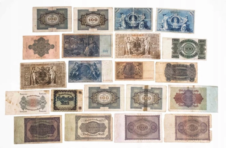 NIEMCY - ZESTAW BANKNOTÓW 1908 - 1937 (nr 1)