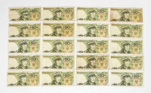 ZESTAW BANKNOTÓW PRL 50 ZŁ (nr 27)