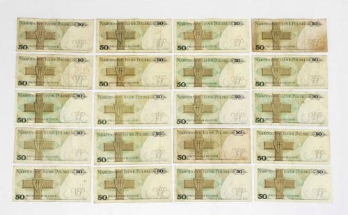 ZESTAW BANKNOTÓW PRL 50 ZŁ (nr 27)